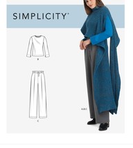 Simplicity Sewing Pattern 9185 10751 Misses Knit Top Pants Cape Size 6-14 - £7.73 GBP