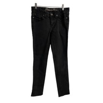 Gap Premium Jeans Womans Size 6/28  Super Skinny Black Denim Stretch - $8.37