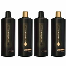Sebastian Dark Oil Lightweight Shampoo 2PC &amp; Conditioner 2PC 33.8 oz Liter DUO - £63.94 GBP