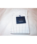 Ralph Lauren Tattersall Organic Cotton King pillowcases Set Navy Black W... - $57.09