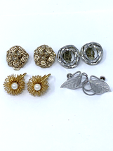 Vintage Earrings Mix Lot Clip On and Screw On Bergere Van Dell Unbranded - £12.42 GBP