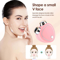 EMS Facial Massager Mini Portable Microcurrent Facial Lifting Massage Roller Ski - £13.74 GBP