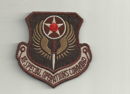 Afsoc Air Force Special Ops Command Desert Hook Loop Embroidered Jacket Patch - £23.56 GBP