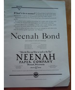 Vintage Neenah Paper Company Magazine Advertisement 1930 - $17.75 CAD