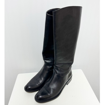 Sudini Womens Black Italian Leather Tall Riding Boots 9.5 AA - £27.63 GBP