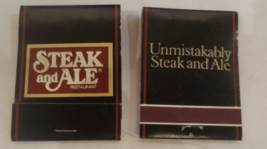 Set Of 2 Steak And Ale Matchbook Full And Unstruck - £2.77 GBP