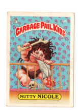 1985 Topps Garbage Pail Kids Nutty Nicole #50b Sticker Card Series 2 Gpk Vg - £3.39 GBP