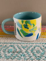 Starbucks Abstract Coffee Mug Cup-Ceramic Yellow Blue 14oz 2023 w/Tags - £9.68 GBP