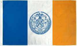 New York City Flag 3x5ft House Flag City of New York City NYC New York Flag 100D - £13.62 GBP