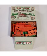 Log Building Set ROY TOY The Farm 50 Piece Naturally Dyed Pine Log Piece... - $25.02 CAD