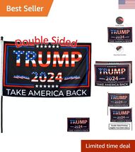Trump 2024 Flag - Double-Sided Banner with Brass Grommets - Indoor Outdoor - $47.50