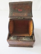 Antique wood cigarette holder dispenser barrel - $90.00