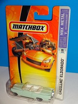 Matchbox 2007 MBX Metal #18 Cadillac Eldorado Pale Green Convertible - £6.21 GBP