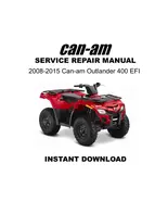 2008-2015 Can-Am Outlander 400 EFI Service Repair Workshop Manual - $14.10 CAD
