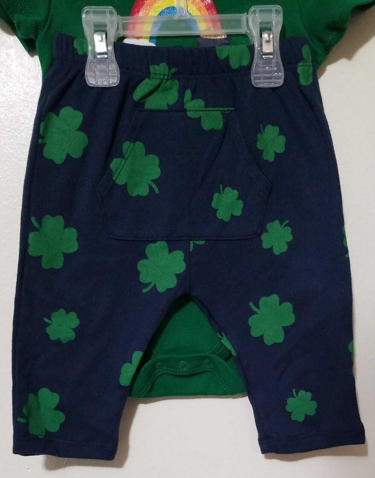 Way To Celebrate St Patrick's Day Bodysuit & Pants Set Size 0-3M  Color Green Item image 4
