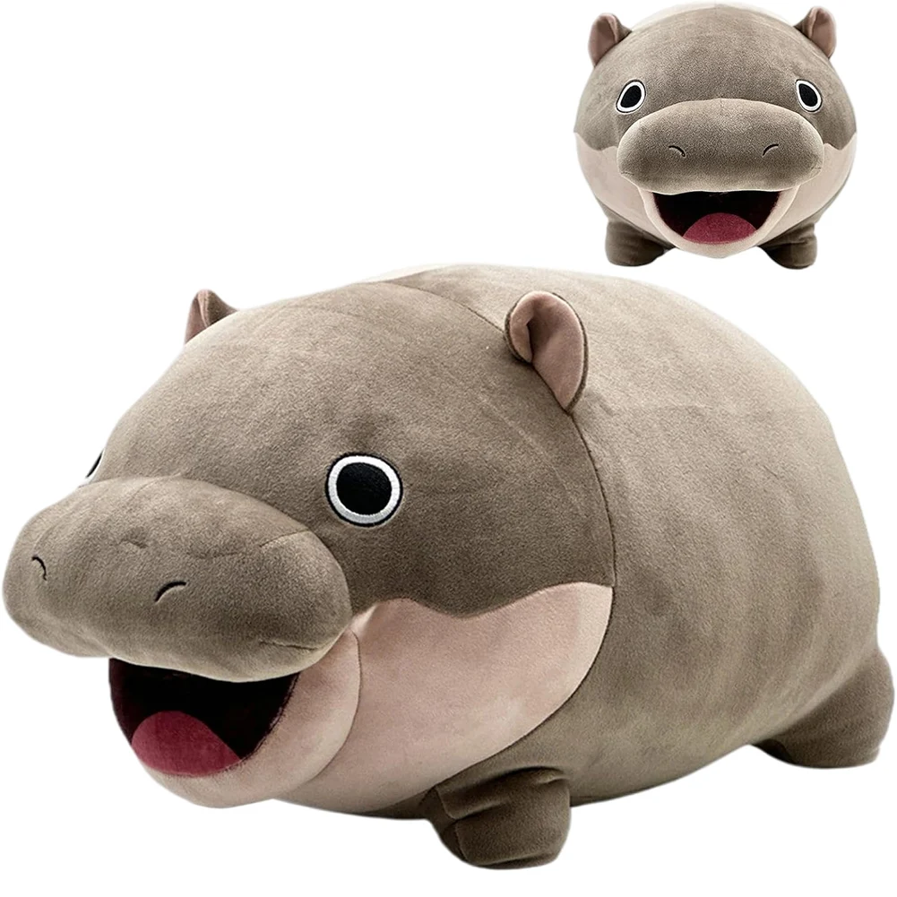 16.5in Moo Deng Hippo Plush Thailand Hippo Throw Adult Fans 1 Pack - £24.66 GBP