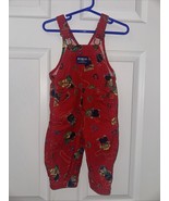 Vintage OshKosh B’gosh VESTBAK Overalls Cowboys Bears Red 12 Months USA ... - $116.93 CAD