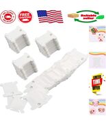 Elegant White 128 Pcs Plastic Embroidery Thread Organizers - Tangle-Free... - $15.93 CAD