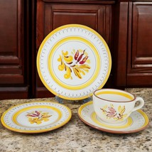 Vintage Stangl Pottery Provincial Tea Set 4 pc Thick Stoneware Made In USA Mint - £18.53 GBP