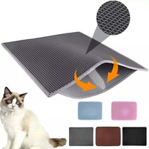 Pet Cat Litter Mat Double Layer Litter Cat Bed Pads Trapping Pets Litter... - £21.25 GBP+