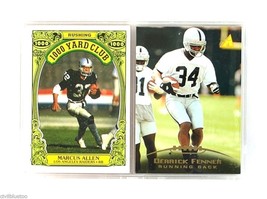 Sports Plaque 2 Cards Allen Fenner Running Back 1986 1995 NFL Topps Pinnacle - £3.15 GBP
