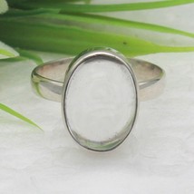 Silver Crystal Ring 925 Sterling Handmade Jewelry Gemstone Ring Gift For Women - $23.56