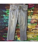 Womens AMERICAN EAGLE Favorite Size 2 Reg Blue Jeans w/ Frays - $16.60 CAD