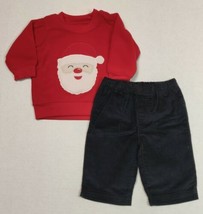 Carter's 2 Piece Christmas Outfit For Boys 3 Months Santa Corduroy - $11.95