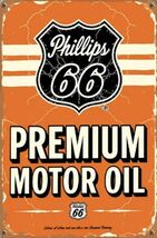 Phillips 66 Retro Vintage Gas Gasoline Oil Tin Sign 8x12 inches Station upa - $34.84 CAD