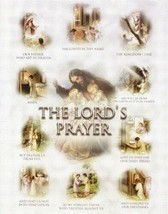 The Lord&#39;s Prayer LAMINATED Framing Print, 8x10 inches, With Two Free Holy Cards - £12.63 GBP