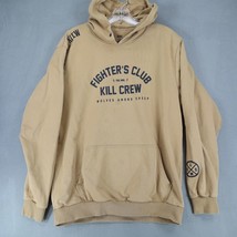 Kill Crew Fighters Club Hoodie Men’s L Tan Brown Pullover Sweatshirt KLC... - $25.60