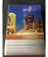 2011 Mercedes GLK R SL SLK And SLS Service And Warranty Booklet - £7.39 GBP