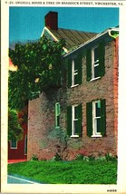 Unusual House Braddock Street Winchester VA Virginia Linen Postcard Unused T18 - £2.35 GBP