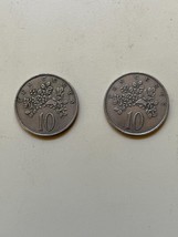 2 coins JAMAICA   10 Cents   1969 Nice - £1.57 GBP