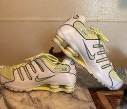 Nike Womens Shox White Liquid Lime Cool Grey Running Shoes 314561-130 Si... - $53.02