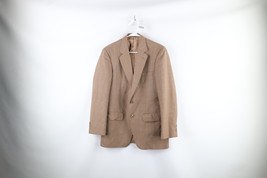 Vintage 80s Streetwear Mens 38R Wool Chambray 2 Button Suit Jacket Sport... - $1,108.31 MXN