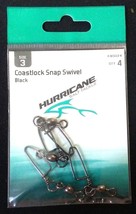 Hurricane Salt Tackle Coastlock Snap Swivel Size 3 QTY 4 - £2.59 GBP