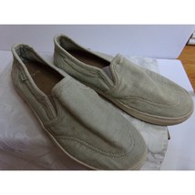 Sanuk light green slip on boat shoes 9 Preowned Good - $24.07