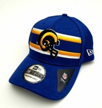 Los Angeles Rams New Era 39Thirty OF 2018 SB LIII Flex Fitted Hat Blue S/M, M/L  - £23.74 GBP