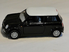 New Mini Cooper Black w/ White Roof Kintoy Diecast 1:28 Car - £8.49 GBP