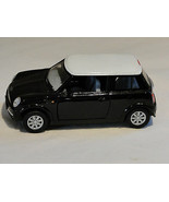 New Mini Cooper Black w/ White Roof Kintoy Diecast 1:28 Car - $10.83