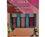 COOLA Organic Tinted Mineral Lip Balm Trio with SPF 30 - EXP 07/2026 - $38.60