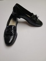Black Leather Wingtip Tassel Dress Shoes 10M Cat&#39;s Paw Derby 1331 Microl... - $9.00