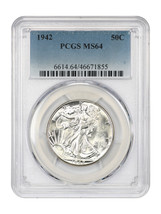 1942 50C PCGS MS64 - $117.13