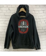 Grenade Army Hoodie Mens Sz M Black Sweatshirt Pullover - $19.79