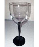 Claret Wine Domino Signature Black by CRISTAL D'ARQUES-DURAND Long Stem ... - $15.99