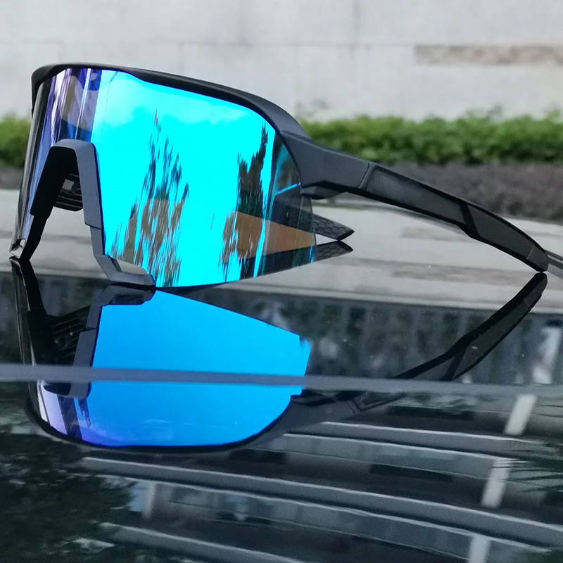 Fashion 3 Lens Riding Goggles TR90 Colorful Men&#39;s Bicycle Gles Half Fram... - £115.83 GBP