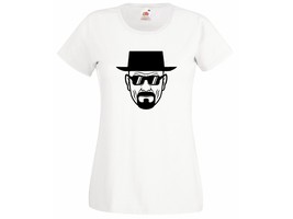 Womens Breaking Bad Heisenberg with Sunglasses T-Shirt; Serious Walter T... - $24.74