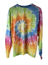 Tie Dye Long Sleeve Shirts Psychedelic Adult XL 100% Cotton Colortone - £16.10 GBP
