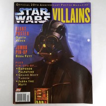 Star Wars Villains 20th Anniversary Poster Magazine Vintage 1997 Topps B... - £7.58 GBP